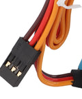 Close-up of connector wires for 2 Pack 35Kg High Torque Digital RC Servos With Coreless Motor And Full Metal Gears.