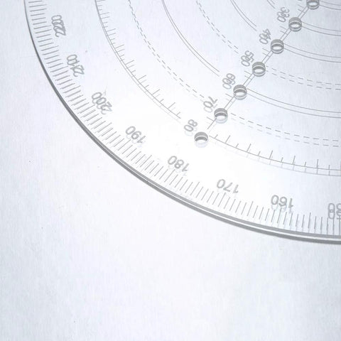 VISLONE round center finder compass clear acrylic circle gauge for drawing circles in wood turning