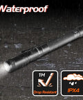 Portable LED Pen Flashlight With 90 Degree Twist Head 150 Lumen Output Clip And Magnet IPX4 Waterproof Handy Mechanic