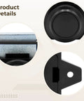 Close-up details of Heavy Duty Push Button Cabinet Lock Set For RVs And Motorhomes Marine Grade Zinc Alloy Bolt Latch
