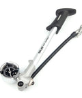 Handheld High Pressure Shock Pump For MTB Fork And Rear Suspension Up To 300 PSI Beast Of A Pump Schrader Valve Compatible Silver
