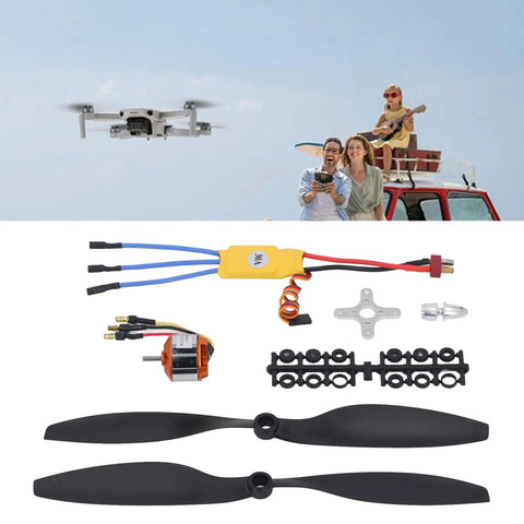 A2212 13T Brushless Motor Kit With 1000KV 30A ESC For 550 RC Planes Drones Quadcopters Lightweight Power Pack on display