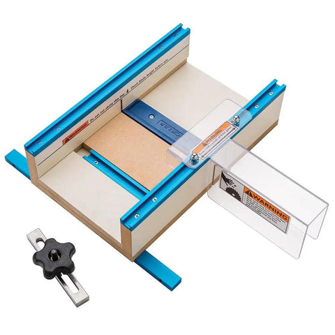 Crosscut Sled Kit For Table Saw With Blade Guard And Miter Track Stop Zero Clearance Support For Tiny Parts And Fine Cuts