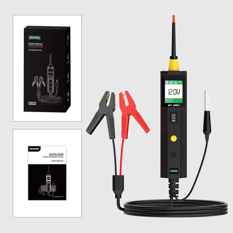 All In One Pro Grade Car Electrical Tester Kit For 12V And 24V Systems Digital Voltage Meter Multimeter and accessories