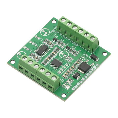 Dual Channel PWM To Voltage Servo Receiver Converter for RC Crawlers with high precision signal conversion and easy servo drive installation