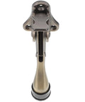 Kickdown Door Stopper For Commercial And Garage Doors Dope Heavy-Duty Zinc Alloy Build With Foot-Operated Design in coffee color