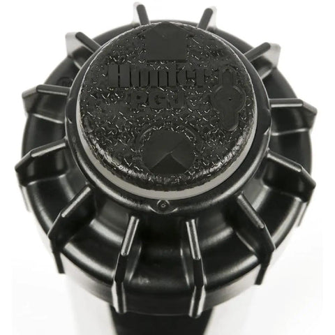 Close-up of 1/2-Inch Rotor Sprinkler Head With 4-Inch Pop-Up, Adjustable 40 To 360 Degree Arc, 2.0 GPM Nozzle, gear-driven design.