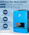 Blue Powerhouse 10kW DC 48V Solar Inverter Charger With 2 MPPT Controllers, wall-mounted