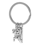 RV Keychain For Campers And Adventurers Zinc Alloy Travel Themed Design with Camper Van and 2025 Charm