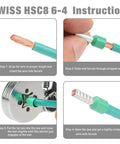 Instructions for using Ferrule Crimping Tool Kit With Self Adjusting Ratchet Crimp Plier And 770 Wire Ferrules AWG 23 10 0.25 6mm2