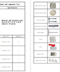Honey press specification sheet detailing components, 55 gallon capacity, made of 304 stainless steel.