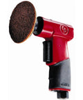 Red air random orbital sander with pistol grip, 3 inch hook and loop pad, 15000 RPM, 0.2 HP, 150W for rust removal and polishing
