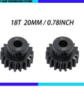 6491X 18T Pinion Gear 1.0 Metric Pitch Fits 5mm Shaft For Steel Spur Gears CNC Machined Hard Steel Durable Upgrade Parts