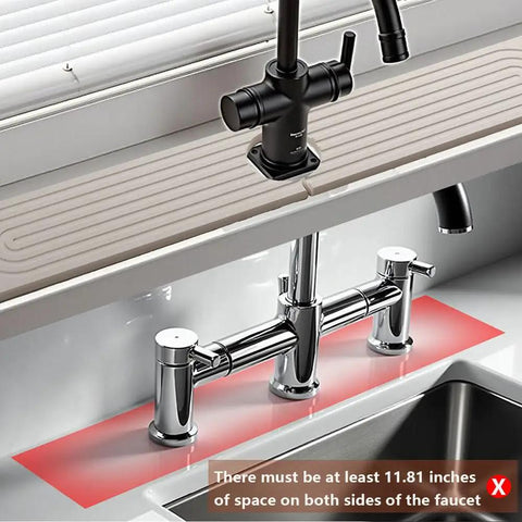 Heavy Duty White Diatomite Sink Stone and Faucet Drying Mat That Soaks Up Every Drop and Keeps Your Kitchen Counter Totally Crisp Quick Dry Splash Protector Wraps Perfectly Around Any Faucet