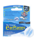 Airplane Ear Plugs For Pressure Relief And Flight Comfort packaging with soft silicone plugs, great for long trips.