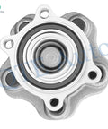 Four Piece Front And Rear Wheel Bearing Hub Assembly Set For Nissan Altima Maxima Pathfinder With Thirty Two Spline Teeth