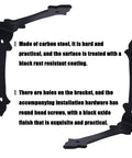 Four Inch Furniture Corner Guards With Black Metal Edge Protectors Right Angle Brackets For Sofas And Tables Rust Resistant Home Hardware Offering Dang Solid Protection And Slick Matte Finish. Carbon steel brackets with rust-resistant finish.