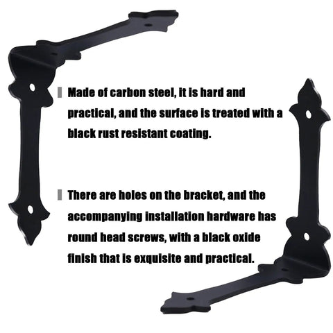 Four Inch Furniture Corner Guards With Black Metal Edge Protectors Right Angle Brackets For Sofas And Tables Rust Resistant Home Hardware Offering Dang Solid Protection And Slick Matte Finish. Carbon steel brackets with rust-resistant finish.