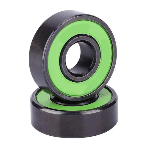 Premium Chrome Steel Skateboard Bearings With Extended Inner Ring For Zero Wobble And Razor Sharp Alignment, Shred Ready For Fast Longboarding, Electric Boards And Slick Smooth High Speed Cruising Rolls Daily