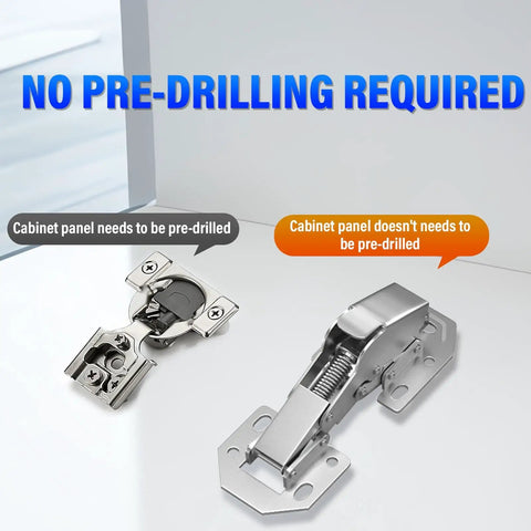 4 Pack Soft Close Cabinet Hinges Surface Mount Hidden Hinges For Frameless Cabinet Doors No Pre Drilled Easy To Install Comparison