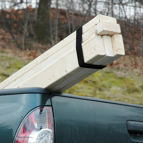 One Wrap Tape Three Quarter Inch By Twenty Five Yard Double Sided Self Gripping Roll securing wooden planks in truck