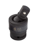 Three Quarters Inch Drive Universal Impact Joint in CrMo Steel with Radius Corner Design for flexible swivel socket use.