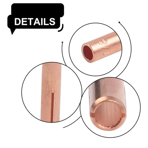 10pcs Brass TIG Welding Collet Electrode Holder For WP9 20 25 Torch With 3-32 And 1-8 In Gas Lens showing details of copper alloy design