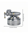 Heavy Duty Mini Bench Vise With Gold Accents For Desk Work And Hand Projects Super Compact 304 Stainless Steel Clamp Tool