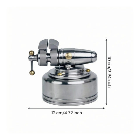 Heavy Duty Mini Bench Vise With Gold Accents For Desk Work And Hand Projects Super Compact 304 Stainless Steel Clamp Tool