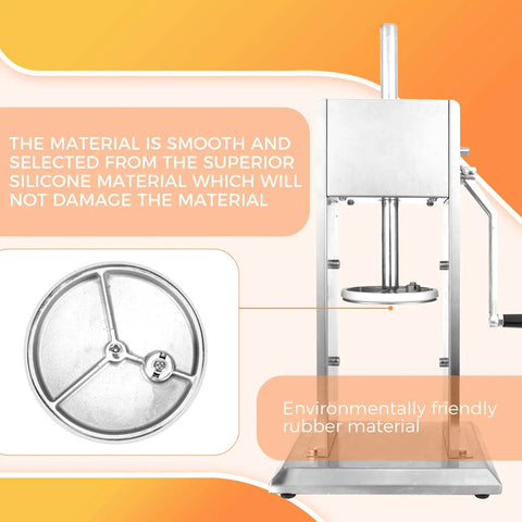 Two Pack Sausage Stuffer Gasket Replacement Kit With Premium Silicone O Ring Seal For 3L To 7L Vertical And Horizontal Meat Stuffers Universal Fit For Hakka VEVOR Weston Vivo 4 7 8 Inch Diameter, side view showing structure.
