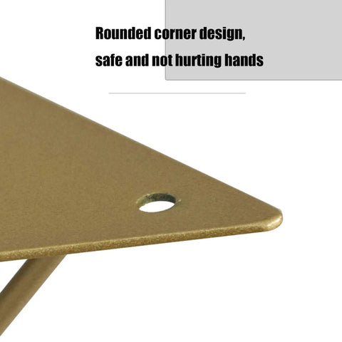 Close-up of Legit Heavy Duty Wall Shelf Brackets Set Of Two, showing rounded corner design for safe installation.