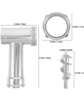 Electric Meat Grinder Attachment With Aluminum Alloy Replacement Tube Parts Sausage Filling Tool For Home Cooks Pro Grade Grinding Speed And Texture For Easy Everyday Meat Making, 18x10x6 cm parts