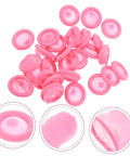 Badass 100 Pc Antistatic Latex Finger Sleeves in pink, for mechanics and crafters, providing sweat-free cushioning and grip.