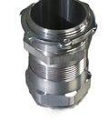 Heavy Duty Cable Conduit Stuffing Tube Fitting Creates A Tough Airtight Seal On Electrical Enclosures While Locking Wiring Harnesses In Place To Beat Weather And Dust For A Clean Rig With No Sweat, shown from an angled view.