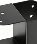 Close-up of Heavy Duty 4x4 Post Bracket Connector 4 Piece Pergola Brackets for Wood Posts Outdoor Garden Yard Fence Deck Gazebo