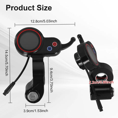 Crystal Clear LCD Display Panel For H5 Electric Kick Scooter Plug And Play Kickscooter Screen With 6 Pin Speed Controller Throttle Lock Easy Install Snug Fit For Safer Rides