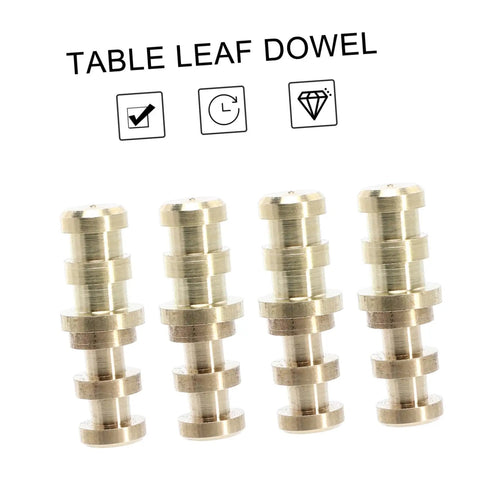 Table Dowel Pin Alignment Kit With 20 Pieces Connectors For Long Lasting Furniture Projects DIY Friendly Pro Grade Metal Dowel Pins For Precise Alignment Easy Fit Durable Table Fasteners For Sturdy Joints And Quick Setup, 4 gold metal pins