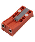 Oblique Hole Locator And Pocket Drill Positioner Jig With Magnetic Angle Guide For Carpentry, Compact lightweight tool, PA6 nylon build.