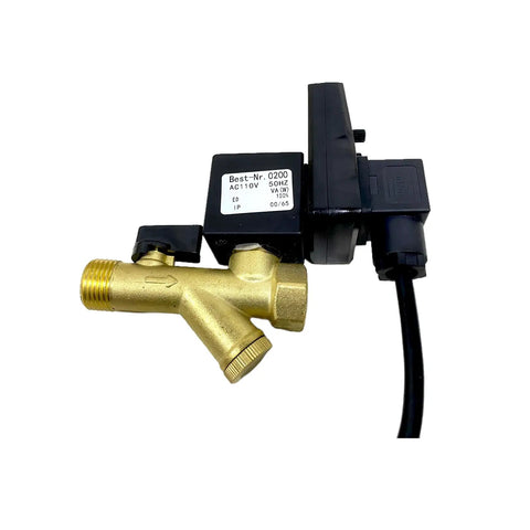 Auto Drain Valve For Air Compressors G1/2 Inch 1.6 MPa 110V AC With US Plug Two Way Direct Acting Drainer Timer Adjustable