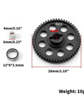 0.5M 54T / 60T Hardened Steel Spur Gear For Traxxas LaTrax 1/18 RC Car Beefed Up Metal Main Gear Teton Rally Desert Prerunner Part 7591 7640