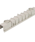 Channel Drain Kit With Galvanized Grates And End Caps For Deep Profile Runoff, Five And A Half Inch Wide By Thirty Nine And Three Eighths Inch Long