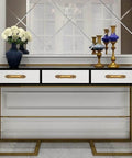 Console table with European Style Barn Door Handle Antique Metal Pull For Sliding Doors Cabinets And Drawers Premium Alloy Construction