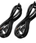 2 Prong Polarized 18 Gauge Power Extension Cord 8 Feet Open End Wire With Durable Copper Conductors Weather Resistant Vinyl Insulation