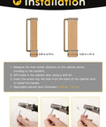 Installation guide for 10 Inch Cabinet Bar Pulls With Antique Brass Finish 256mm Hole Centers Set Of 2, showing screw placement.