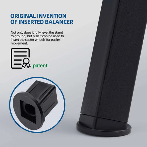 Original invention of inserted balancer for 3 Inch Swivel Caster Wheels With Brakes For Griddle Stands Set Of Four Heavy Duty Casters