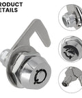 Beefy Tubular Cam Lock With 90 Degree Hook Cam For Truck Tool Box Vending Machine Cabinet And Drawer Zinc Alloy Lock Cylinder