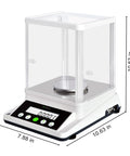 Digital Analytical Balance 110 g Capacity With 0.001 g Readability High Precision Lab Scale With Front And Rear Dual LCD Screens