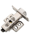Frameless Concealed Cabinet Hinges With Soft Close, 2 Pack, 2D Adjustable For Full Overlay, No Fuss Clip On Install
