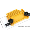 Premium Woodworking Feather Board Set For Router Tables And Table Saws, 166mm by 90mm, durable yellow plastic, safety support for cuts.