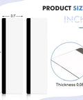 Monitor Memo Boards 2 Pack Transparent Acrylic Side Panels For Computers 11 X 3.1 Inches thickness diagram